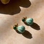 Carved stone earrings by Carousel Jewels